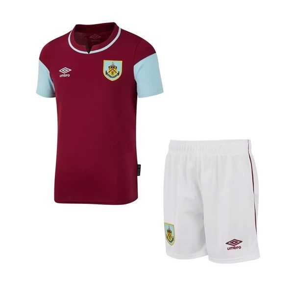 Camiseta Burnley Replica Primera Ropa Niños 2020/21 Borgona